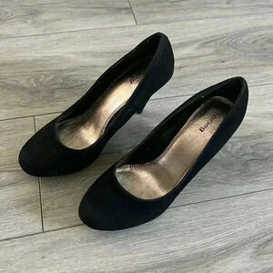 Call it Spring Black Suede heels